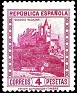 Spain 1932 Architecture 4 PTS Red Edifil 674. España 674. Uploaded by susofe